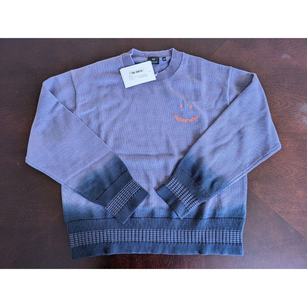 New With Tags Paul Smith Happy Sweater Size S Organic Cotton Purple Small